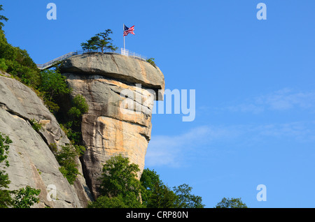 Chimney Rock im Chimney Rock State Park in North Carolina, USA. Stockfoto