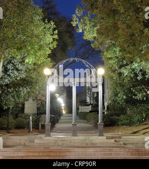 Landmark Bögen auf dem Campus der University of Georgia in Athens, Georgia. Stockfoto