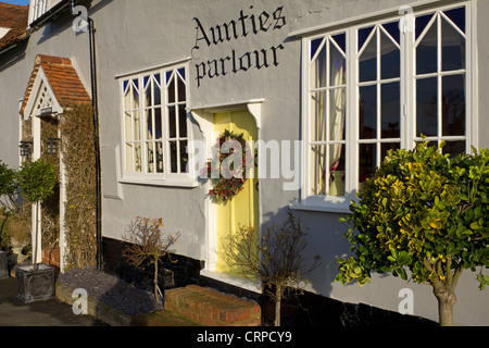 Tanten Stube, ein kleines Geschäft Wohnideen in das hübsche Dorf Finchingfield spezialisiert. Stockfoto