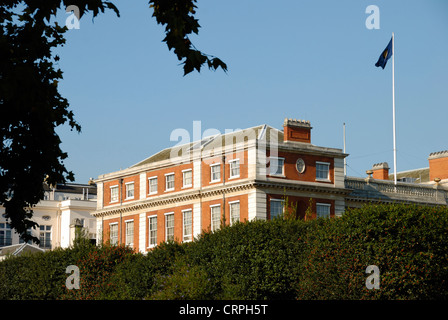 Marlborough House, Sitz der Commonwealth-Sekretariat. Das Gebäude wurde von Christopher Wren und seinem Sohn entworfen. Stockfoto