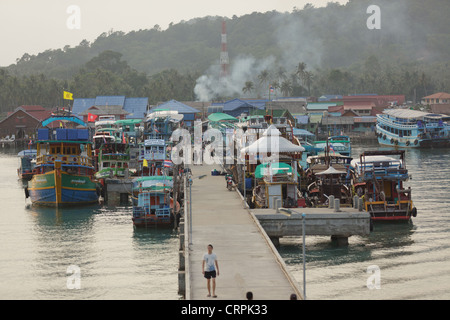 Bang Bao Fischerdorf auf der Insel Ko Chang, Thailand Stockfoto