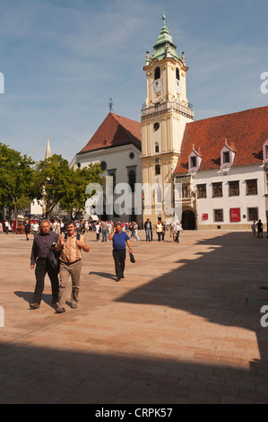 Elk189-1047v Slowakei, Bratislava, Hlavne Namesti, altes Rathaus Stockfoto