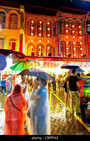 Singapur, Chinatown, anstrengenden Nachtmarkt Stockfoto