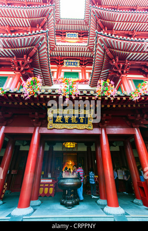 Neue Buddha Tooth Relic Temple und Museum an der South Bridge Road in Singapur, Südostasien Stockfoto