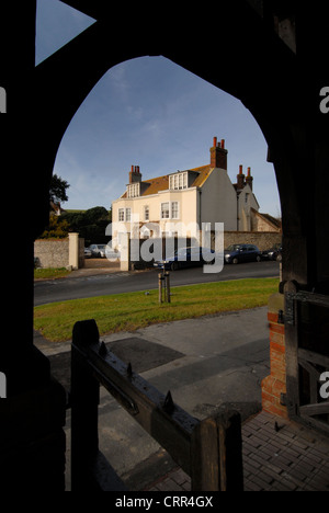 Rudyard Haus, Ulmen, in Rottingdean, East Sussex. Stockfoto