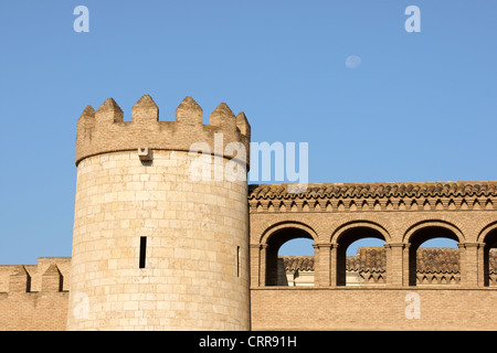 Aljaferia Palast in Zaragoza, Spanien. Stockfoto