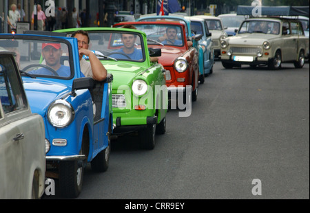 Trabant-treffen in Berlin Stockfoto