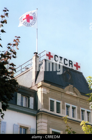 Internationales Komitee vom Roten Kreuz (IKRK), Genf Stockfoto