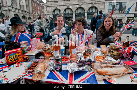 Queens Diamond Jubilee Straßenfest im Juni 2012 in London Stockfoto