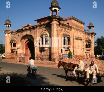 Indien; Punjab, Amritsar, Ram Bagh Park, Tor, Stockfoto