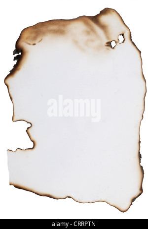 altes Papier mit verbrannten Ränder große als Hintergrund Stockfoto