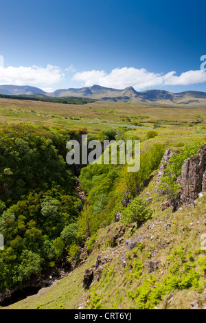 Inver Tote, gebildet die Schlucht am Fluss, Lealt, Isle Of Skye, Schottland, Europa Stockfoto