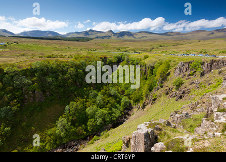 Inver Tote, gebildet die Schlucht am Fluss, Lealt, Isle Of Skye, Schottland, Europa Stockfoto