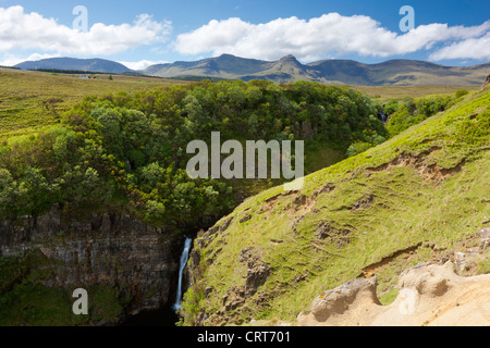 Inver Tote, gebildet die Schlucht am Fluss, Lealt, Isle Of Skye, Schottland, Europa Stockfoto