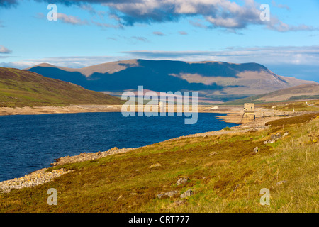 Das Loch Glascarnoch, Wester Ross in der North West Highlands von Schottland, Vereinigtes Königreich, Europa Stockfoto