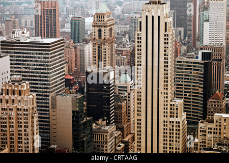 Wolkenkratzer in Manhattan. Midtown Manhattan, New York City, USA. Stockfoto
