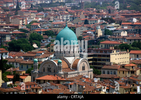 Große Synagoge Florenz Italien Stockfoto