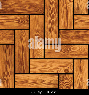 Naturalistische nahtlose Textur von Parkett Stockfoto