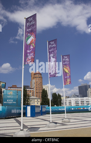 Europameisterschaft 2012. Endgültige. Spanien - Italien. Kiew. Ukraine Stockfoto