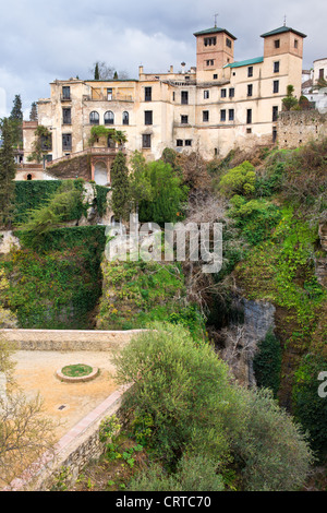 18. Jahrhundert Haus des maurischen Königs (Spanisch: La Casa del Rey Moro) in der Stadt Ronda, Andalusien, Spanien. Stockfoto