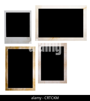 Bilderrahmen, isoliert auf weiss Stockfoto