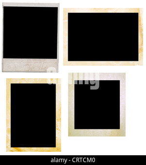 Bilderrahmen, isoliert auf weiss Stockfoto