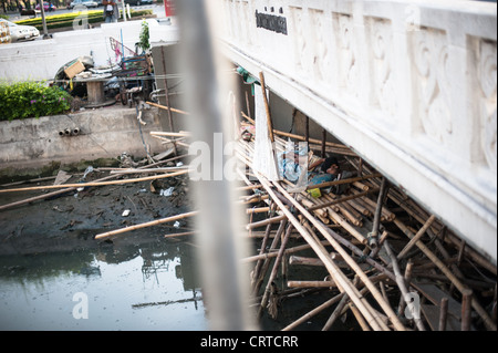 Eine Fotografie-Übung auf Bangkoks Straßenleben Stockfoto