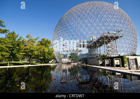 Die Biosphère auf Saint Helen Island, Parc Jean-Drapeau, Montreal, Quebec Stockfoto