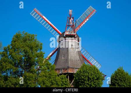 Alte Windmühle in die Innenstadt von Bremen, Deutschland. Stockfoto
