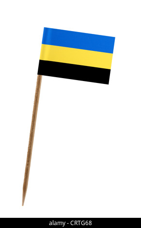 Zahn pick Wit eine kleine Papiertüte Flagge der Gelderlanc Stockfoto