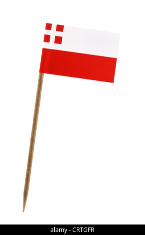 Zahn pick Wit eine kleine Papiertüte Flagge von Utrecht Stockfoto
