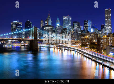 Skyline von Downtown New York, New York, USA Stockfoto