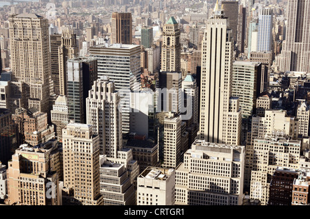Skyline von Downtown New York, New York, USA Stockfoto