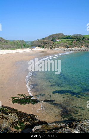 Maenporth Strand in der Nähe von Falmouth in Cornwall, Großbritannien Stockfoto