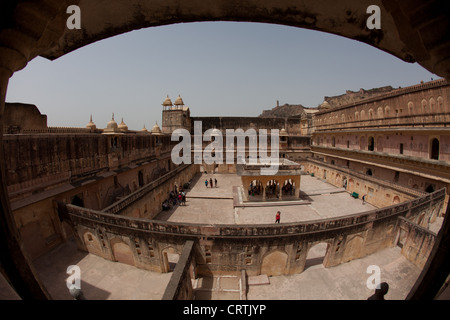 DAS AGRA FORT, INDIEN Stockfoto