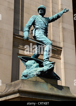 Generalmajor William Earle Statue in Liverpool Merseyside UK Stockfoto