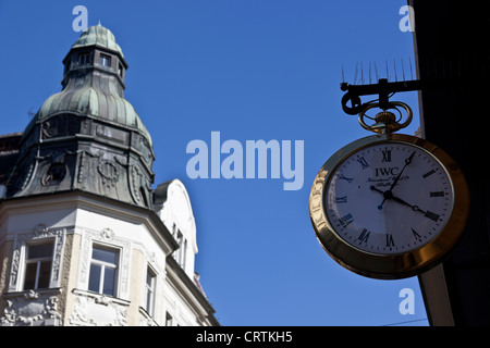 Uhr, Masarykova, Brno, Tschechische Republik Stockfoto