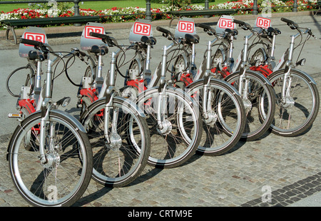 Call A Bike Fahrräder mieten der Deutschen Bahn AG Stockfoto