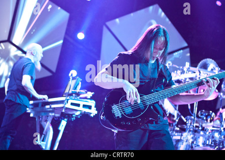 Dream Theater führt bei der Sportarena, Ungarn 02.17.2012. Stockfoto