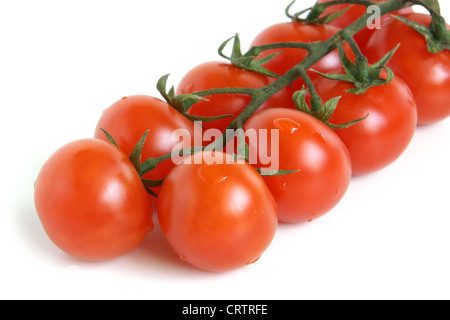 Cherry-Tomaten bedeckt Tropfen Stockfoto