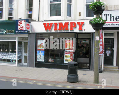 Wimpy fast-Food-Restaurant-Geschäft & wegnehmen Worthing West Sussex UK Stockfoto