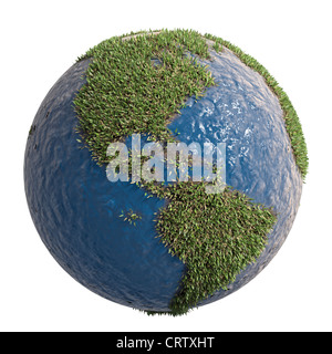 Grüne Erde-symbol Stockfoto