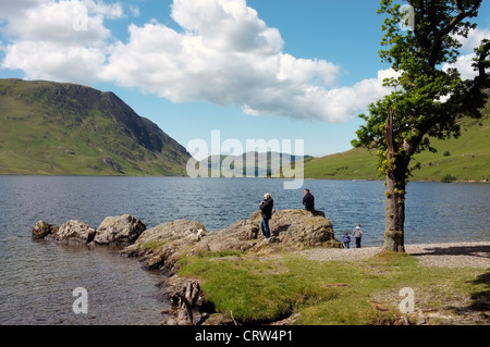 Crummock Wasser in Cumbria, fotografiert vom südlichen Ende Stockfoto