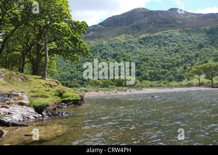 Crummock Wasser in Cumbria, fotografiert vom südlichen Ende Stockfoto