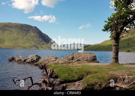 Crummock Wasser in Cumbria, fotografiert vom südlichen Ende Stockfoto