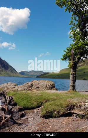 Crummock Wasser in Cumbria, fotografiert vom südlichen Ende Stockfoto