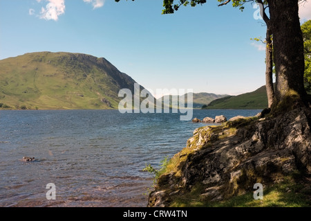 Crummock Wasser in Cumbria, fotografiert vom südlichen Ende Stockfoto