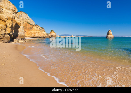 Praia da Camilo Lagos Algarve Portugal EU Europa Ponte da Piedade Stockfoto