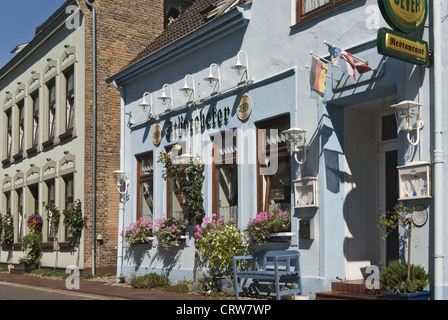 Straße in Maasholm Stockfoto