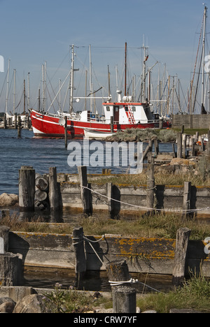 Hafen Maasholm Stockfoto